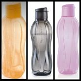 Garrafa eco 1 l cores lulas/laranja/Preta cada