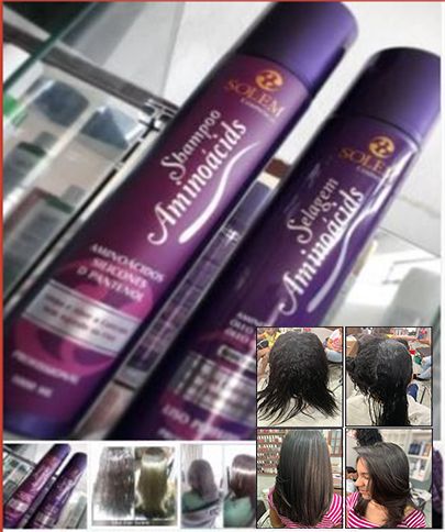 Selagem Aminoácidos 100% Sem formol. Solem Cosméticos.