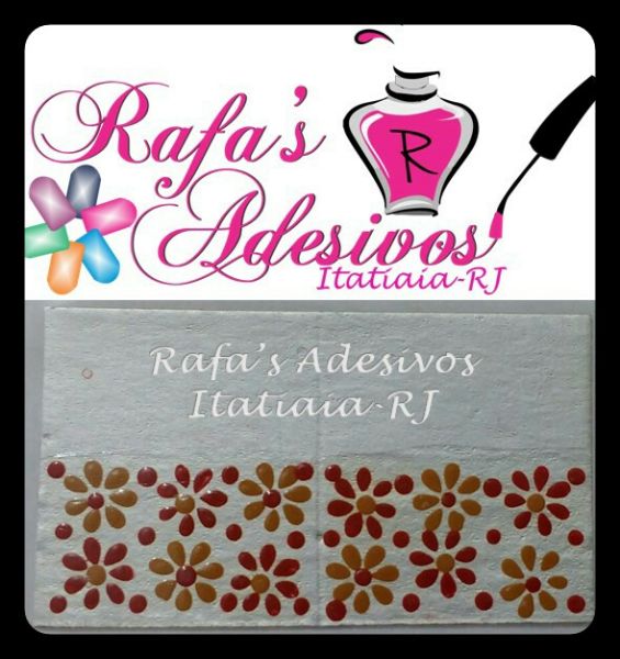 Adesivos artesanais tema flores