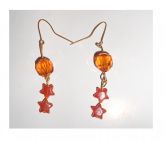 Brinco laranja escuro