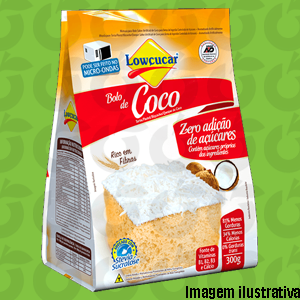 Mistura para Bolo Coco Zero Açúcar 300 Gramas Lowçúcar