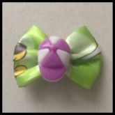 Laço Cetim Macho estampado verde P