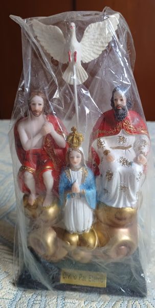 Imagem Religiosa em Resina Divino Pai Eterno 20CM Lacrada Católica Cristã Deus Jesus