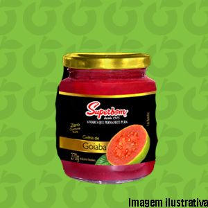 Geleia de Goiaba Zero Açúcar 240 Gramas Superbom