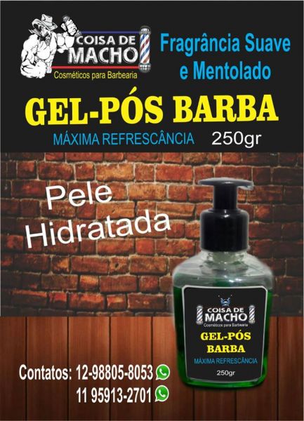 PÓS BARBA EM GEL 250g 12 unidades