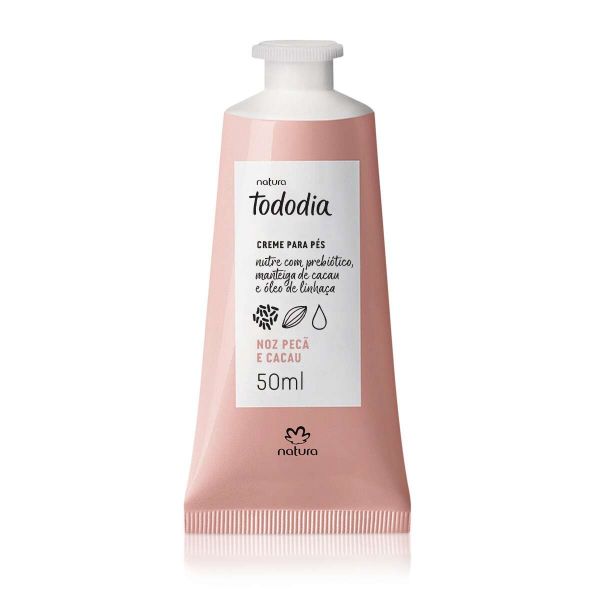 Tododia Noz Pecã e Cacau creme nutritivo para os pés - 50ml