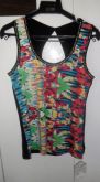 Blusa estampada com detalhe nas costas