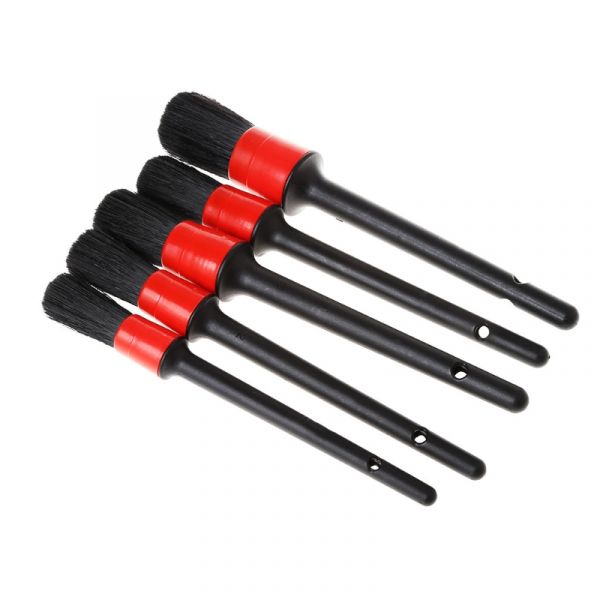 Kit Com 5 Pincéis De Cerdas Naturais