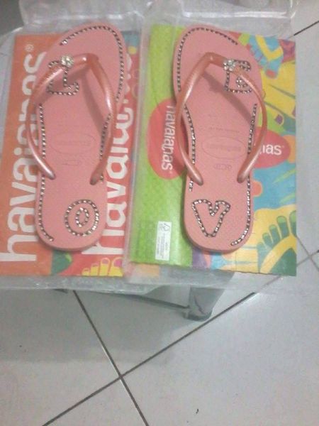havaiana com strass slim