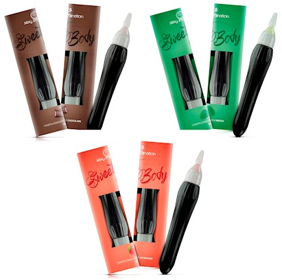CANETA COMESTÍVEL SWEET BODY 20ML SEXY FANTASY