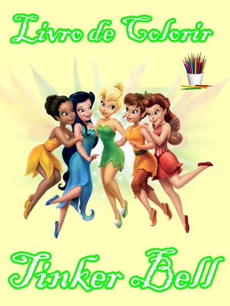 Livro de Colorir Digital Tinker Bell