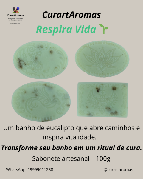 Sabonete Artesanal Respira Vida - (Eucalipto)
