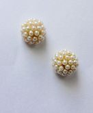 Brinco Folheado com pérolas