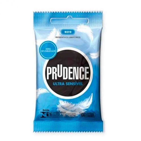 Preservativo Ultra Sensível Com 3 Unidades Prudence
