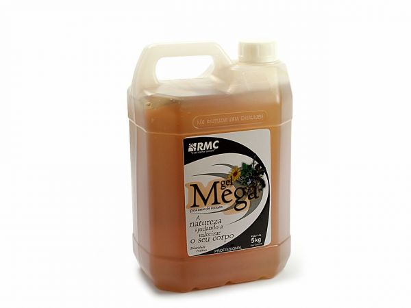 Gel Mega Com Princípios Ativos Para Estética, Ultrassom, Tens, Fes, Correntes - Galão 5 Litros RMC