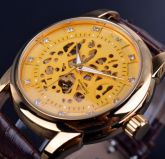Relógio Masculino Luxo Pulseira De Couro To Alta Qaulidade