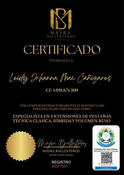LEIDY JOHANNA MAX CAÑIZARES