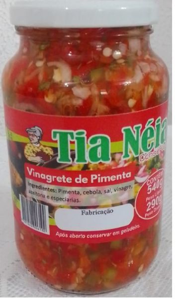 Vinagrete de pimenta Tia Néia 540g