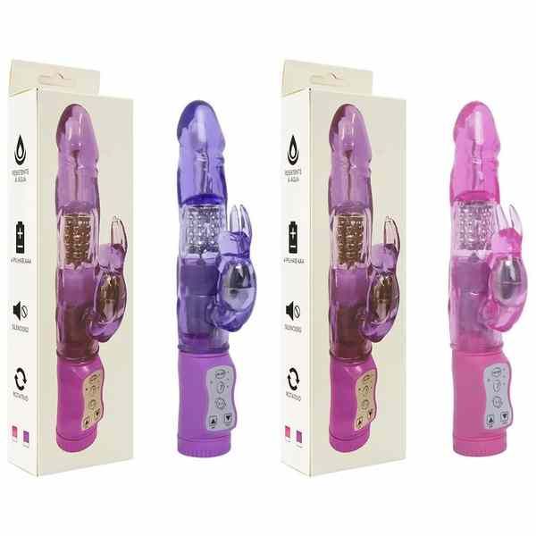 Vibrador Coelho Rotativo 7 Vibrações  22 x 3cm, (Dinheiro ou Pix 10% desconto)