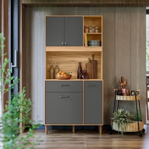 Kit Cozinha Erva Doce 90 4P1G Freijo.Chumbo Nicioli