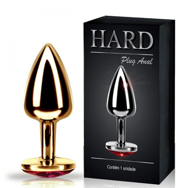 Plug Anal em Metal HARD - Dourado