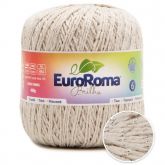 Barbante EuroRoma Metálico Prata Cru N°6 400g