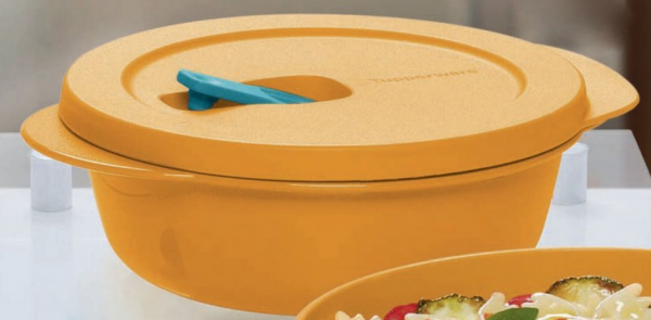 Tupperware Mini Cristalwave Geração II 600ml Laranja Damasco