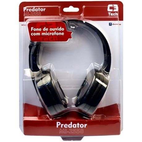 Fone de Ouvido com Microfone Predator C3 TECH