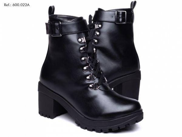 1-Ankle Boot com meia pata feminina- bota cano curto salto TORRICELLA inverno luxo