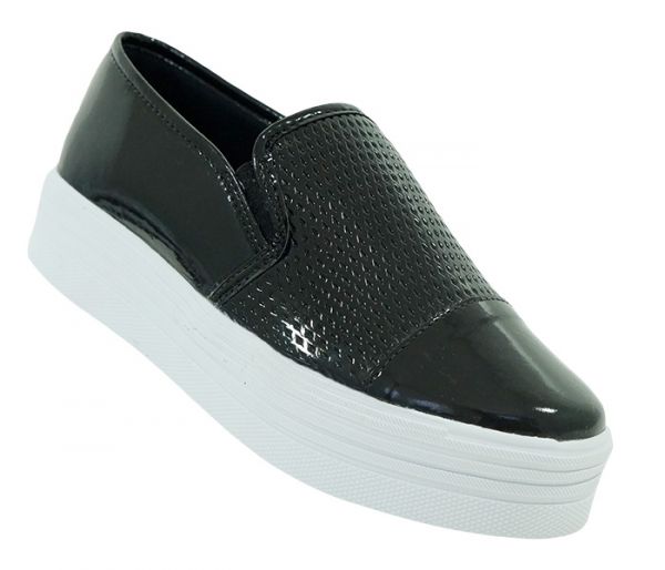 Tênis Feminino Iate Plataforma Preto