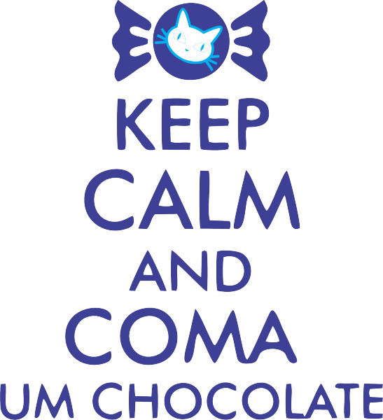 Caixa Keep Calma and  Coma um Chocolate