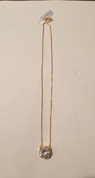 Colar Dourado Ponto de Luz Grande