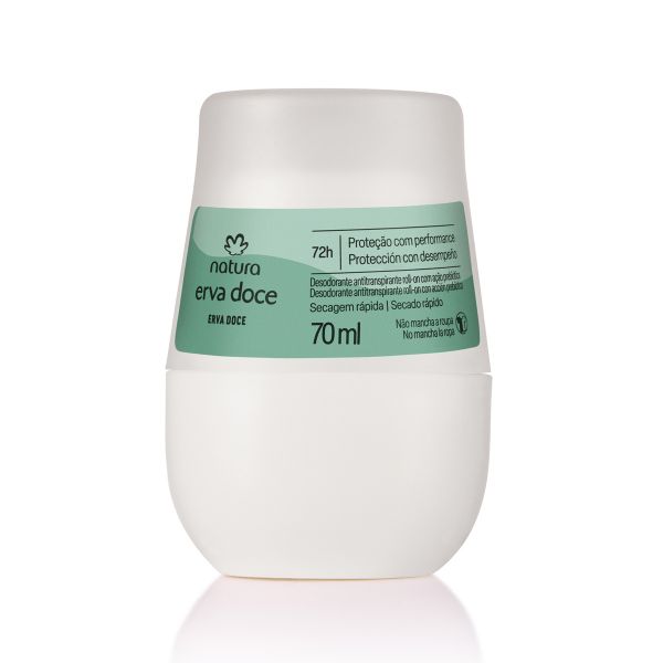 Erva Doce roll-on desodorante antitranspirante - 70ml
