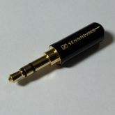 Plug P2 Preto Sennheiser Conector Estéreo Fone De Ouvido