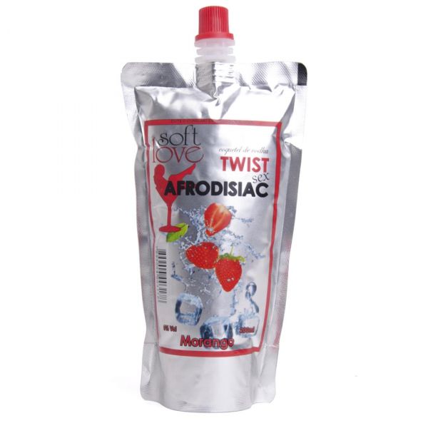 TWIST SEX MORANGO COQUETEL AFRODISIÁCO 200ML SOFT LOVE