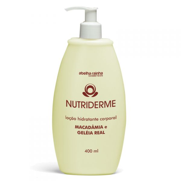 3677 NUTRIDERME - LOÇÃO HIDRATANTE CORPORAL MACADÂMIA E GELÉIA REAL - 400 ML