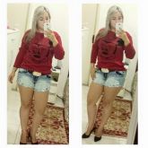 Short Jeans com detalhe renda