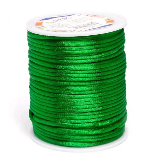 Fio de seda 2 mm verde bandeira