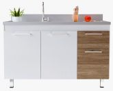 Gabinete Kaus 114 para Pia 3P1G Branco.Berlin Cerocha
