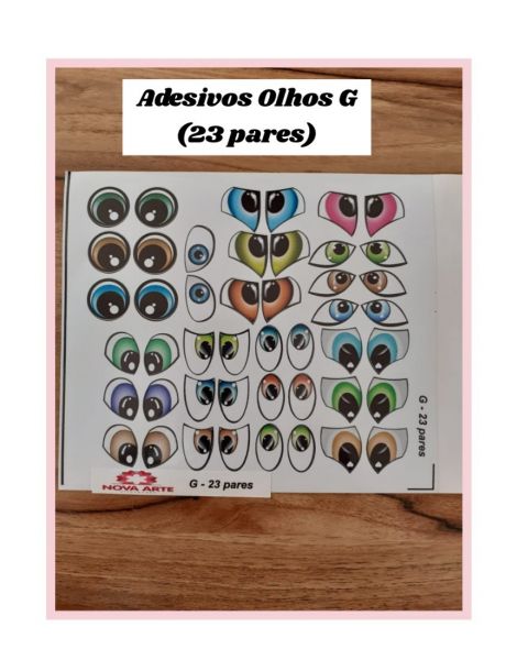 Olhos adesivos G