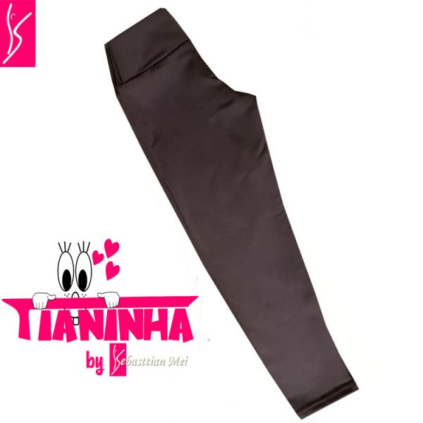 legging infantil marrom 8-10-12-14 anos - tecido suplex gramatura 320