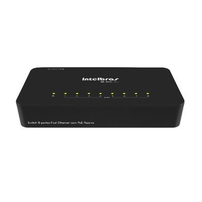 Switch 8 Portas Fast Ethernet Poe Qos Sf800 Q+ Intelbras