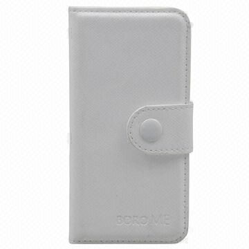 CARTEIRA BRANCA PORTA CARTÃO COURO FECHO MAGNÉTICO PARA IPHONE 4 E 4S