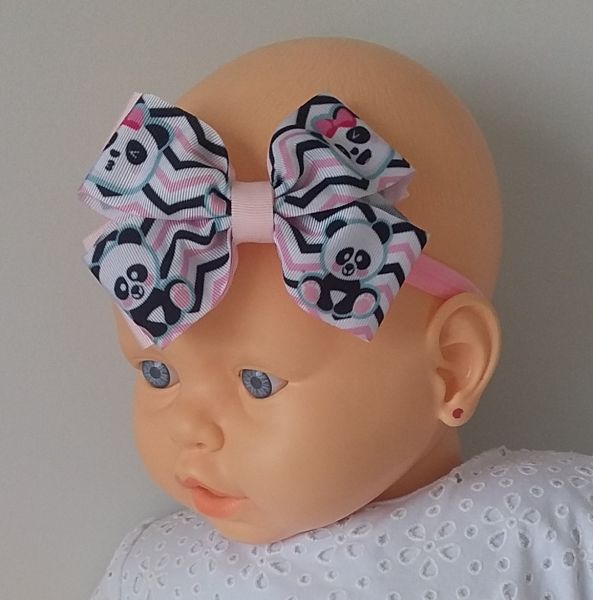 Laço Duplo sobreposto Pandinha Rosa