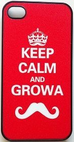 CASE KEEP CALM MUSTACHE PARA IPHONE 4 E 4S