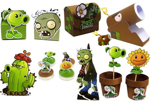 Arquivo de Corte Silhouette Plant Vs Zombie 1
