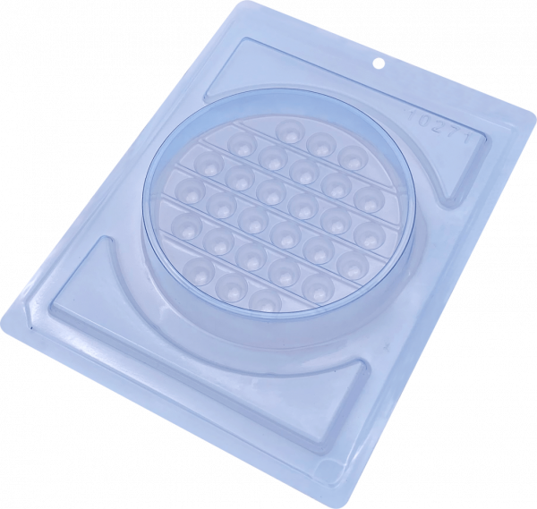 Forma de Silicone 3 Partes Pop It Redondo.