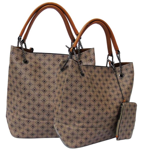Bolsa Feminina de Ombro Alça Dupla com Correntes