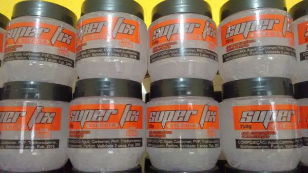 Gel Cola Super Fix 250g Caixa C/24 Unid. Pote Tampa Rosca
