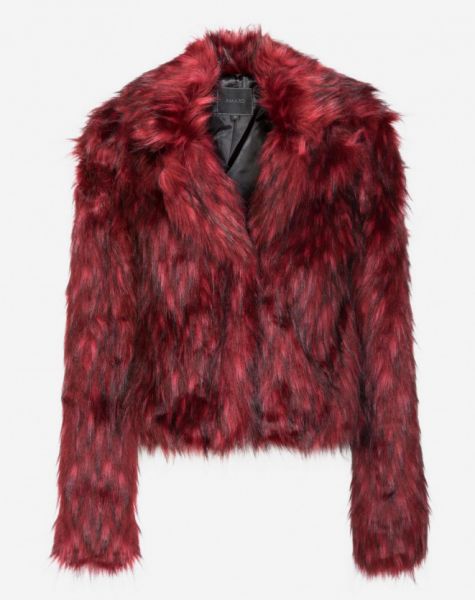 CASACO FUR CURTO AMARO